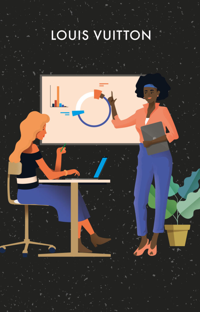 Louis Vuitton — Infographies & illustration interne RH